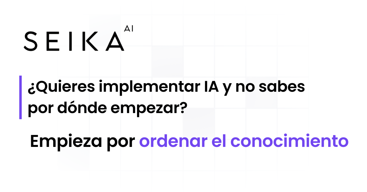 Infraestructura de conocimiento para IA